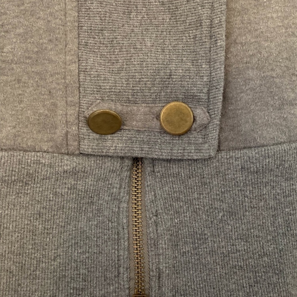 NWOT Fossil Military-Style Gray Sweater - Picture 5 of 12